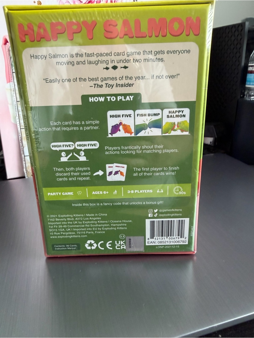 Happy Salmon Game ages 6+ NIB unopened - Picture 2 of 2